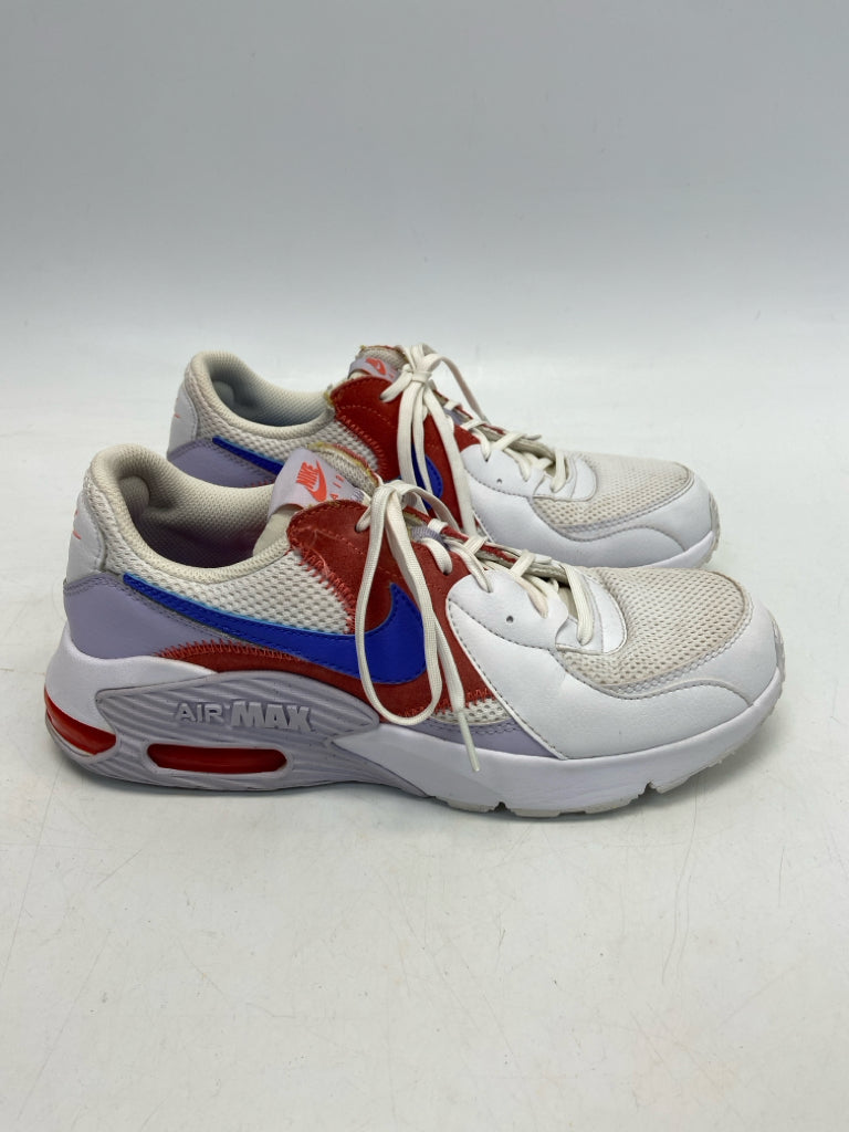 Nike  Size 9.5 White Coral/Purple Lace-up Sneakers