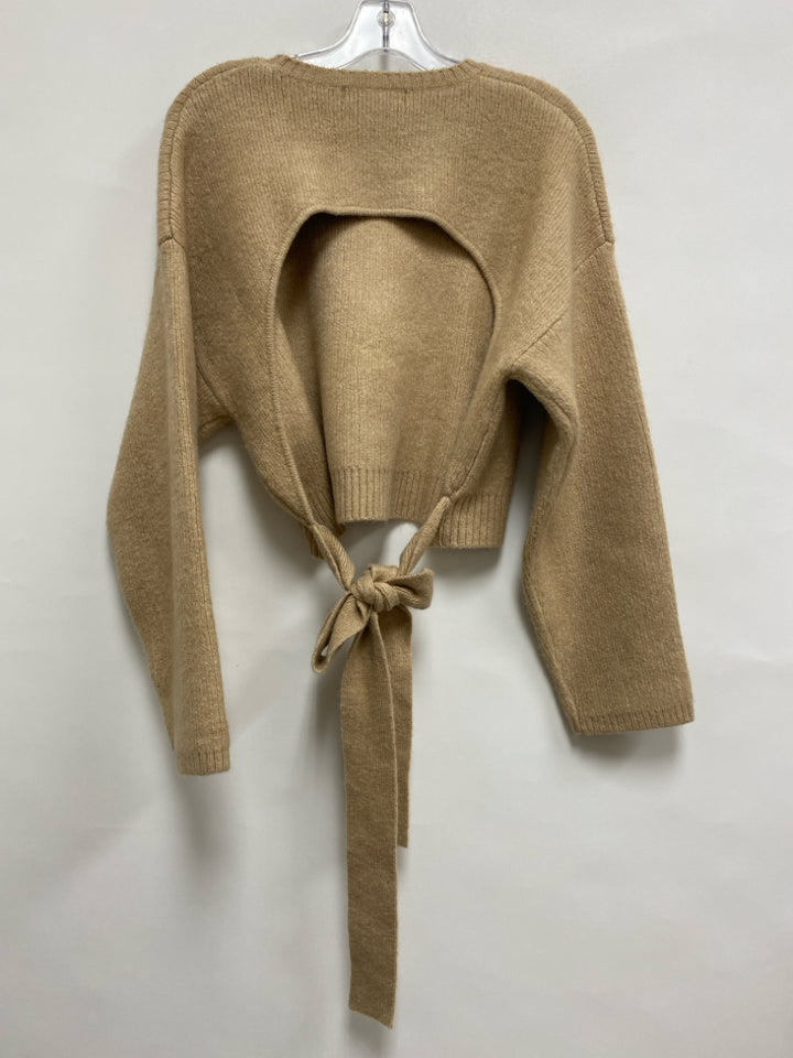 English Factory Size S Camel Ladies Sweater