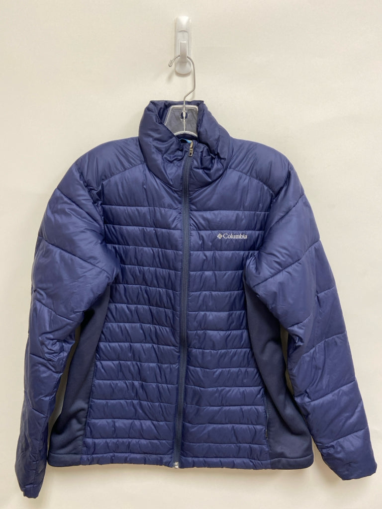 Columbia Size L Navy Zip Down Quilted Men&