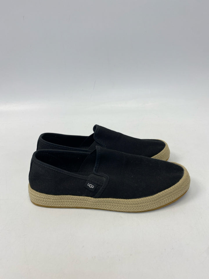 UGG  Size 9 Black Canvas Sneakers