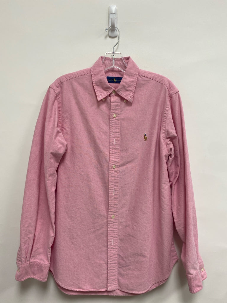 Ralph Lauren Size M Pink Button Down Men&