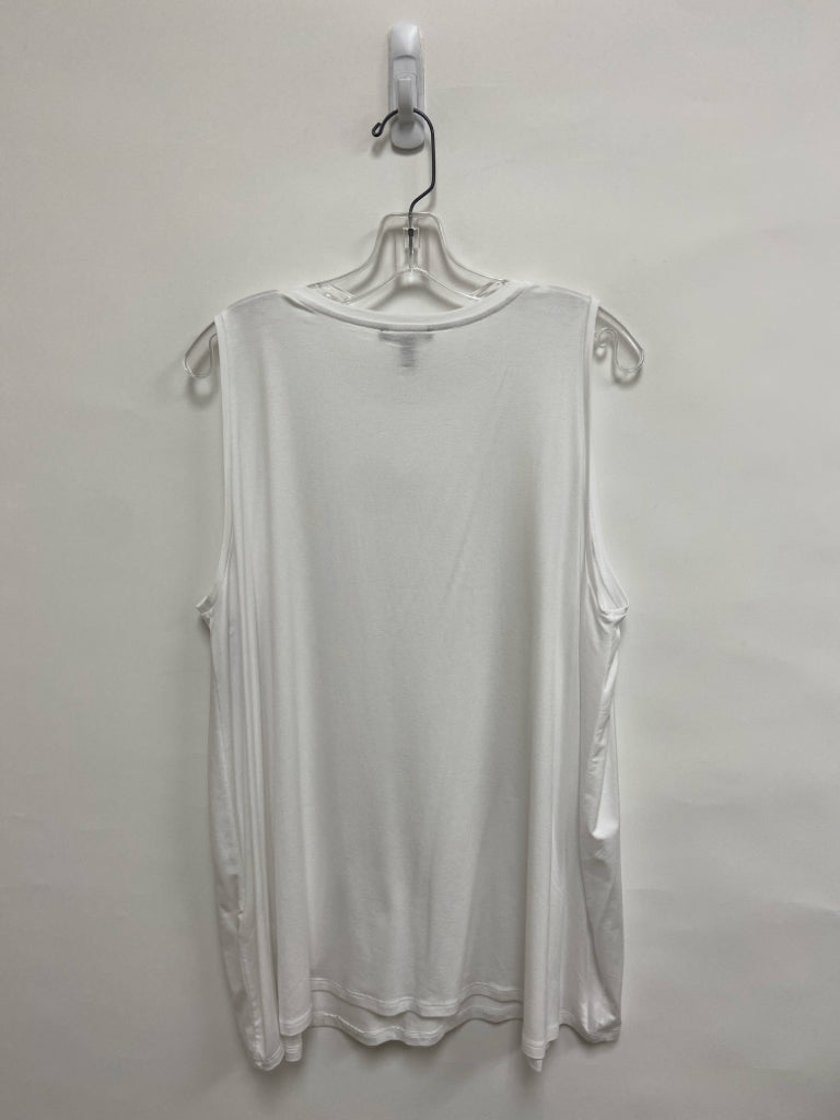 NWT Eileen Fisher Size XL White Sleeveless Ladies Top