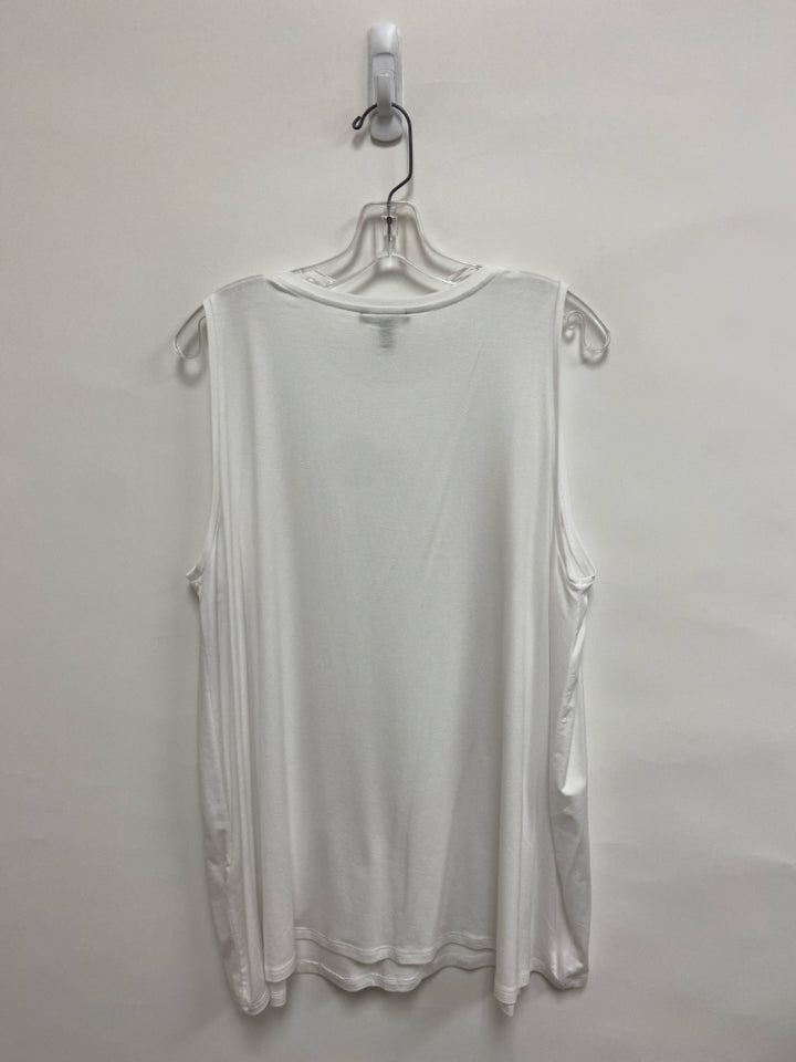 NWT Eileen Fisher Size XL White Sleeveless Ladies Top