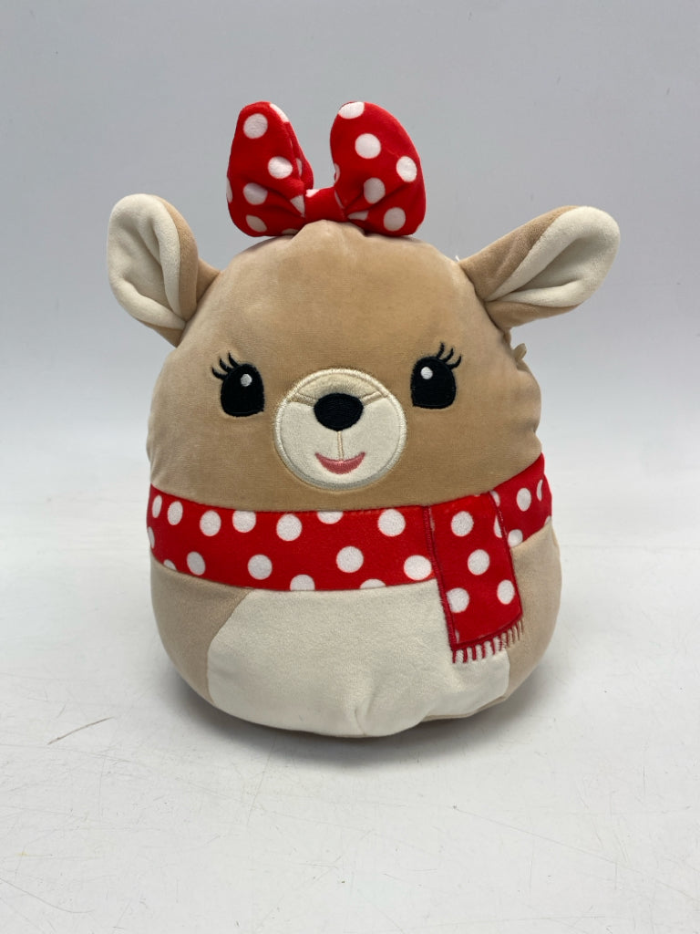 Squishmallows Brown Red Stuffed Animal