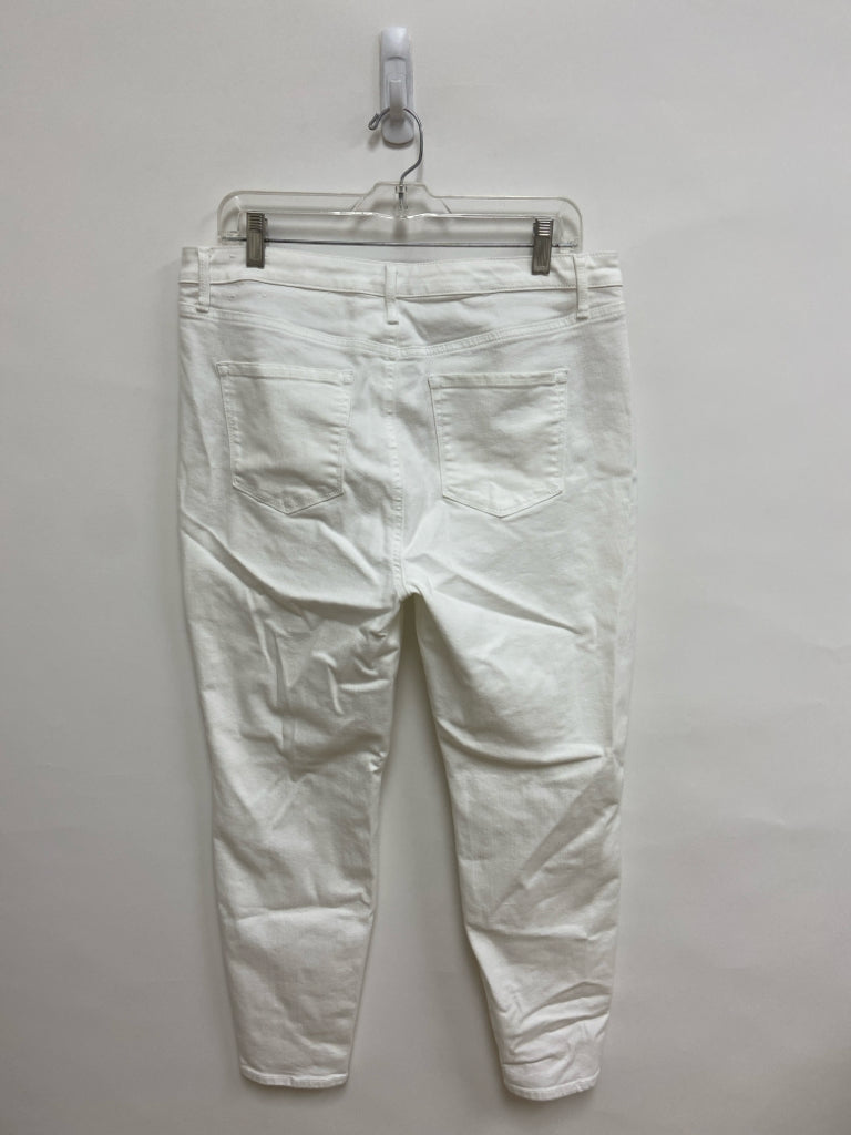 Talbots Size 14P White Petite Jeans