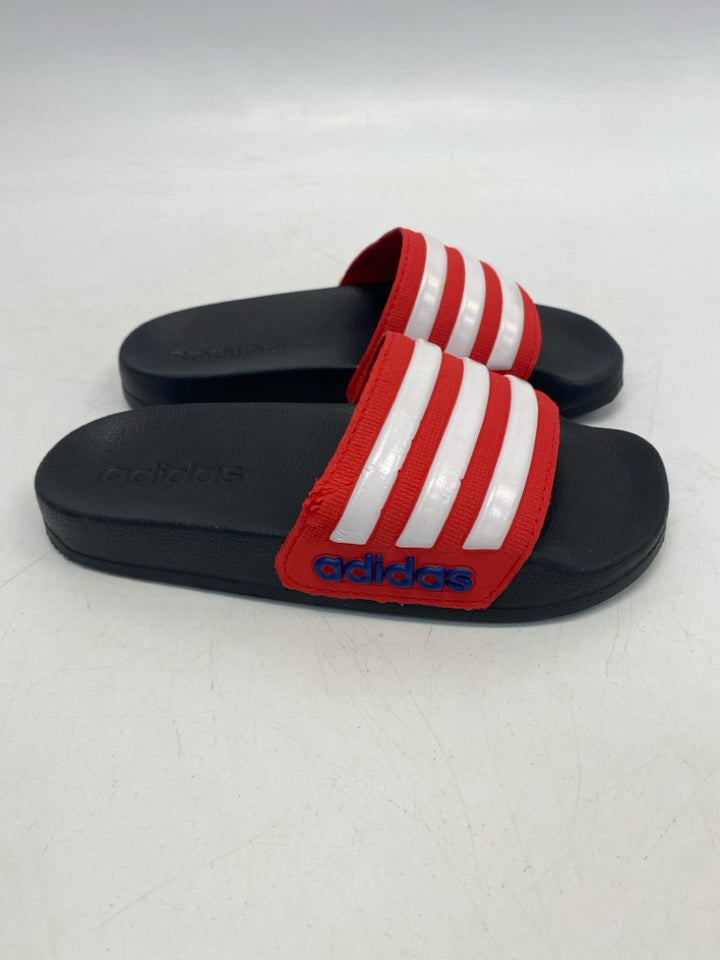 Adidas SIZE 12 Red White Stripe Boy&