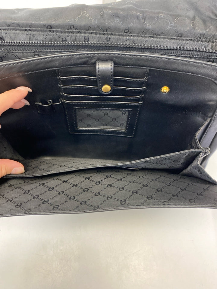 Aigner Black Leather Handbag