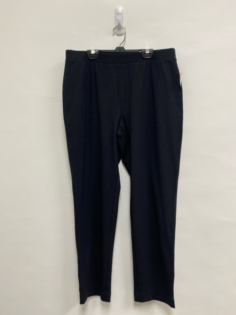 NWT Talbots Size L Black Pull-on Ladies Pants