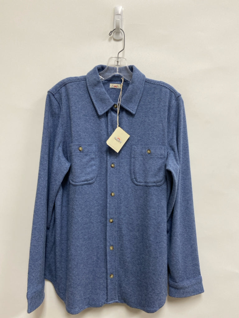 NWT FAHERTY Size L Blue Ladies Top