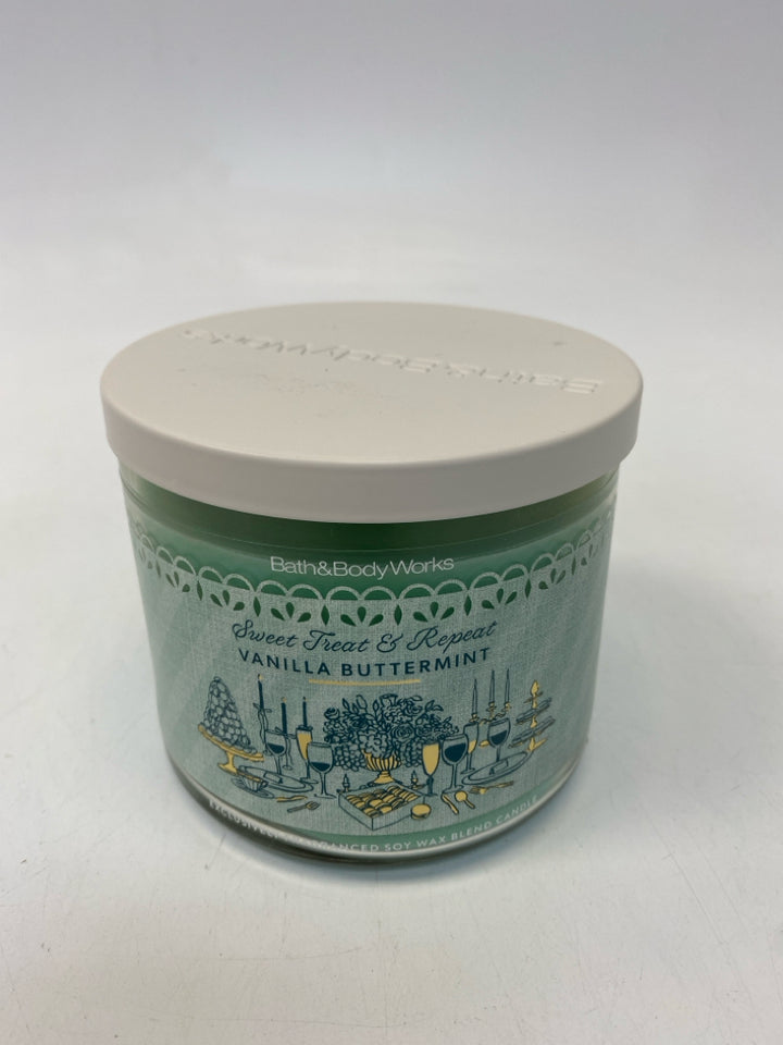 Mint Blue Candle