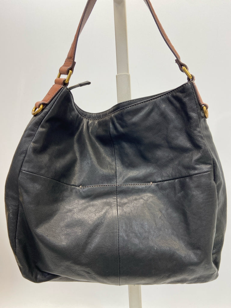 Fossil Black Brown Handbag