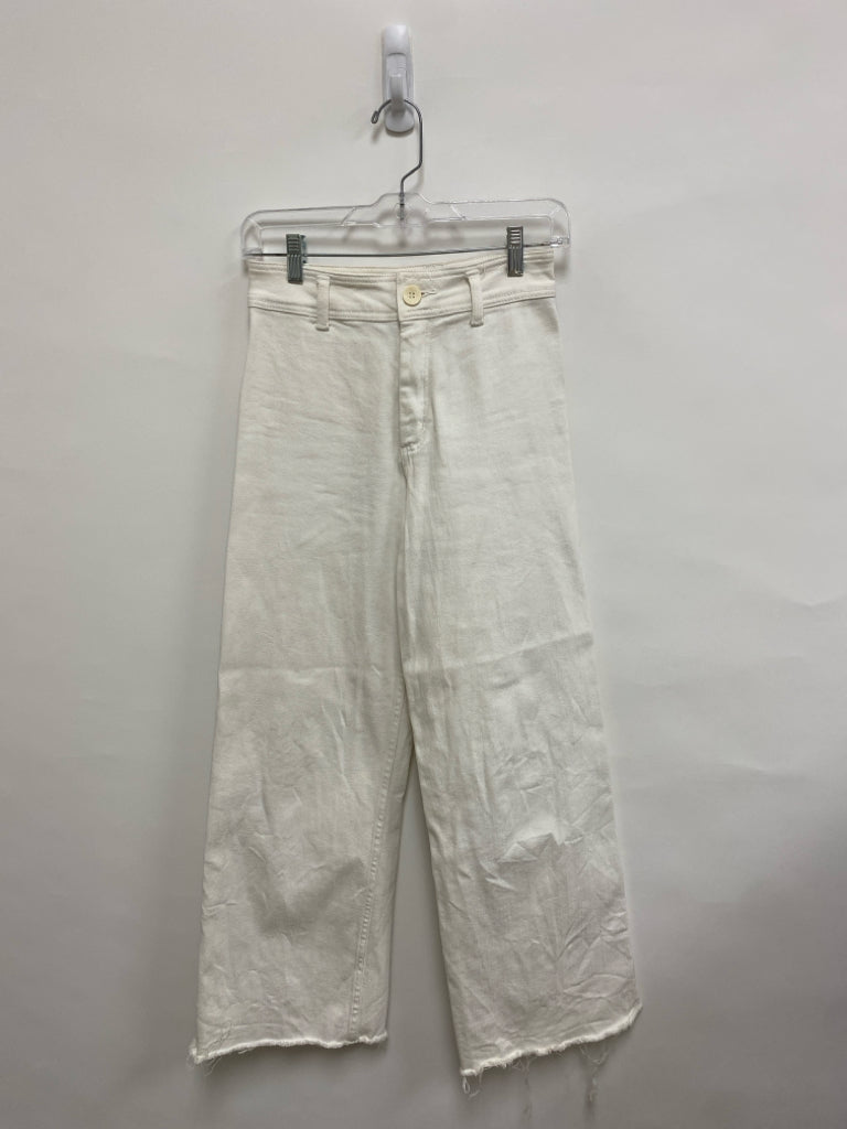 Size S White Wide Leg Ladies Jeans