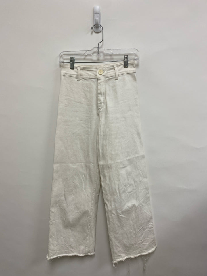 Size S White Wide Leg Ladies Jeans