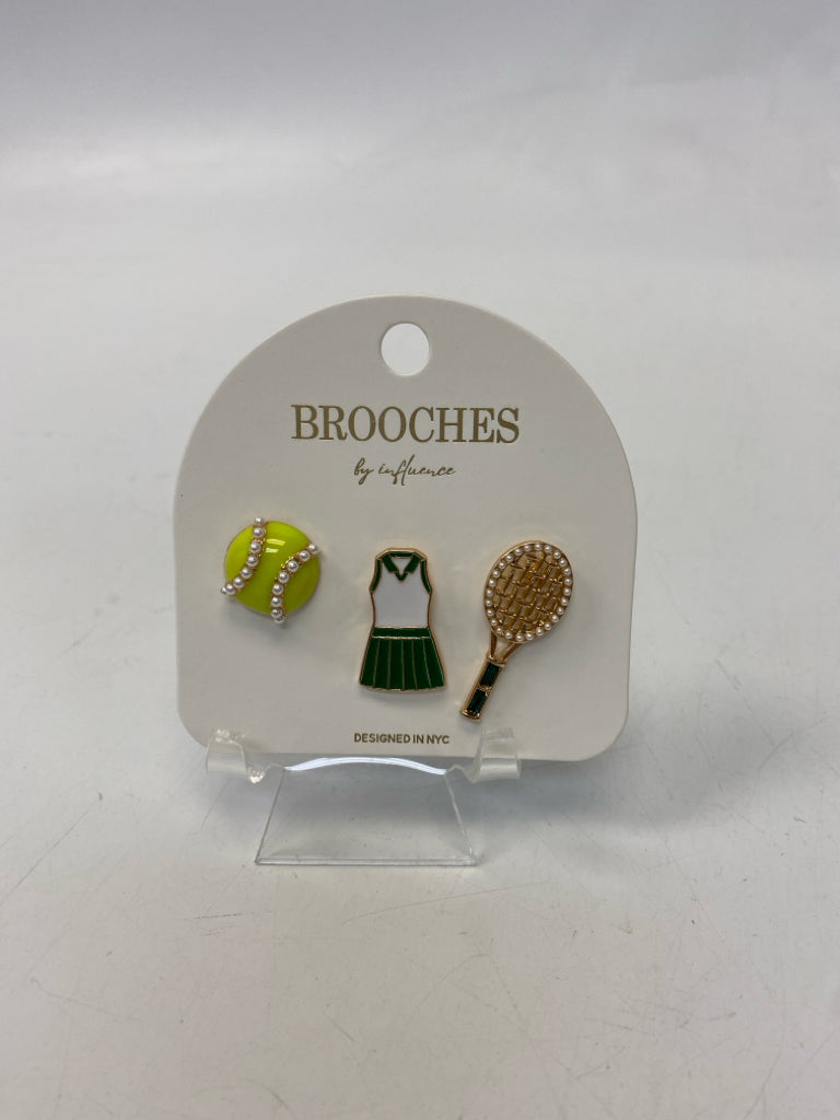 Green 3pc Tennis  Pin
