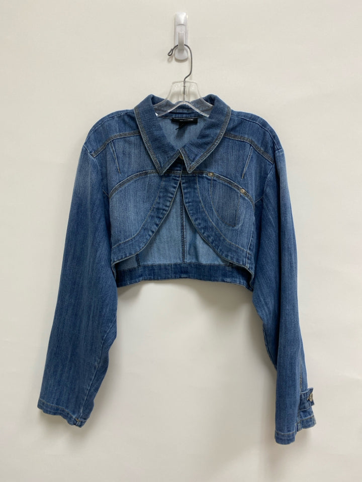 Ashley Stewart  SIZE  2X Blue Denim Cropped Plus Size Jacket