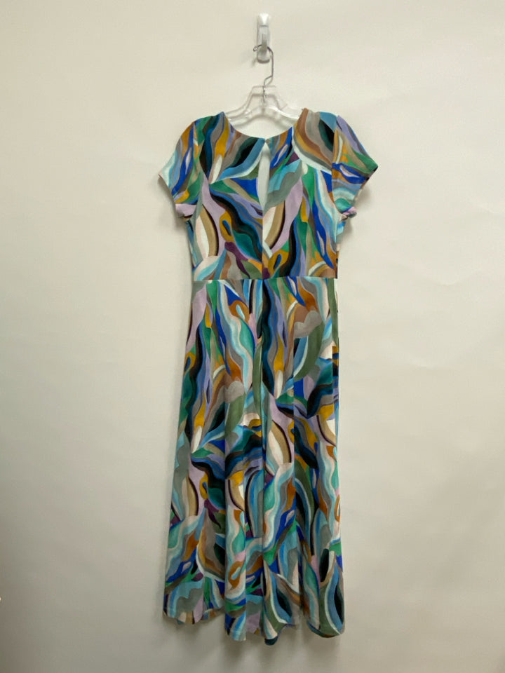 Soft Surroundings Size XS Blue Tan/Multi Ladies Jumpsuit