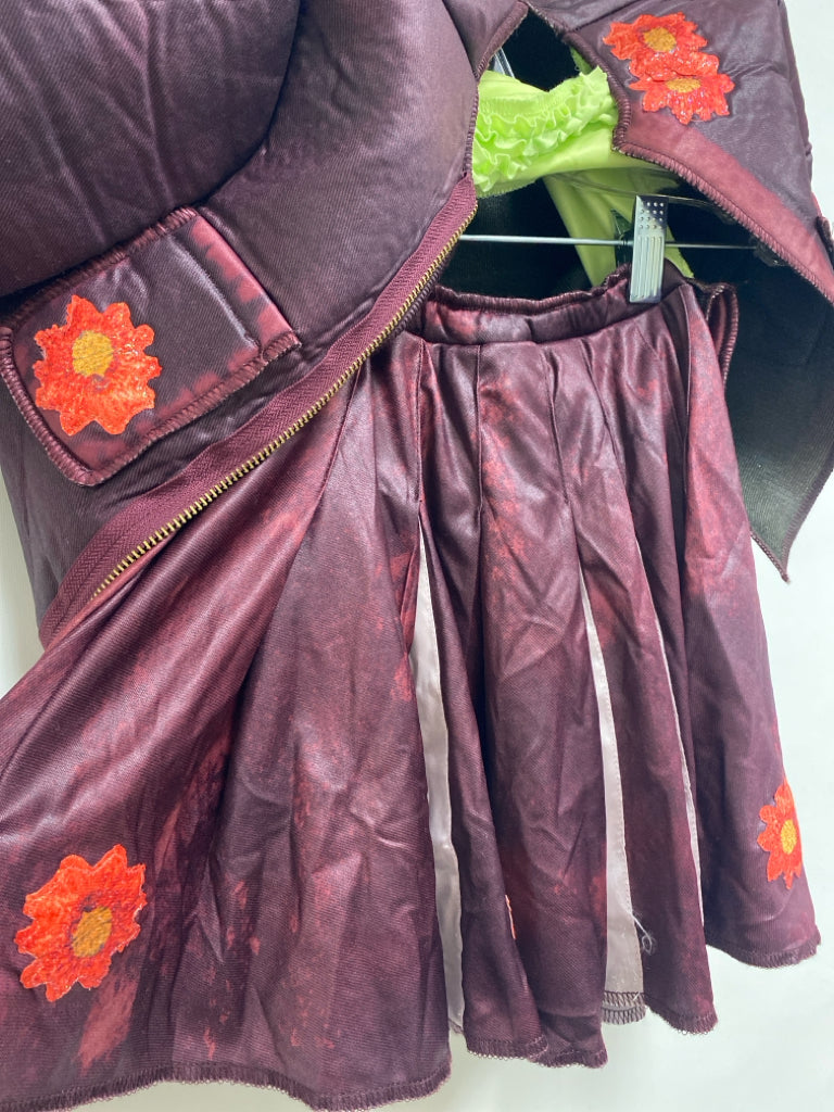 Disney SIZE 4/6 Burgundy Lime Green Girl&