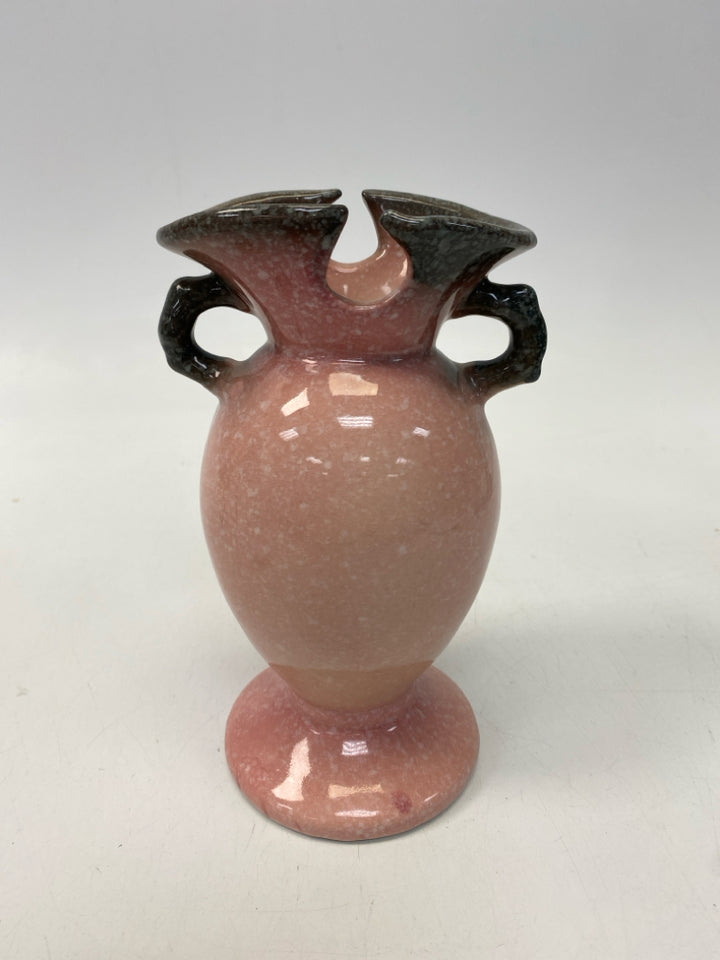 Hull Pottery Pink Mottled Vase