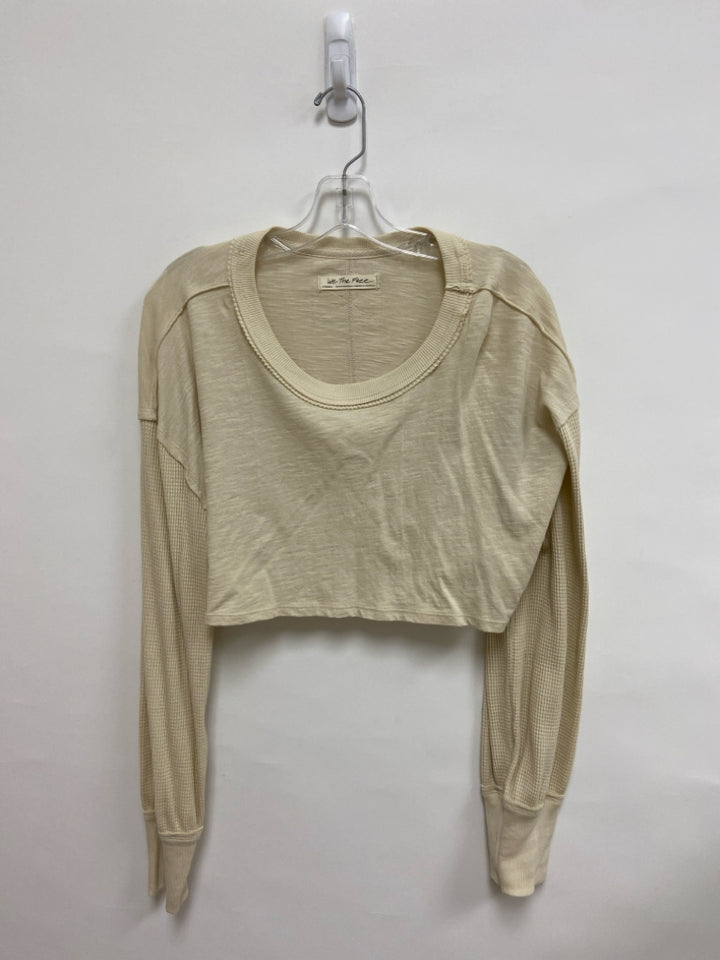 We The Free Size XS Beige Cropped Ladies Top