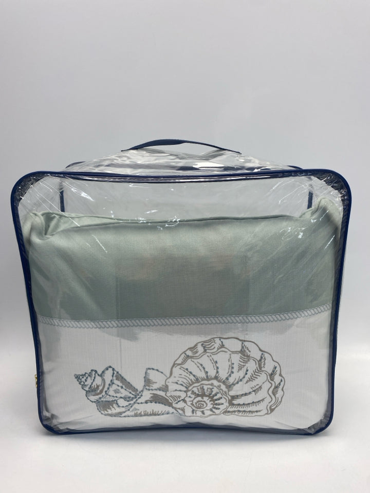 NEW/PKG Sage White Shells Comforter