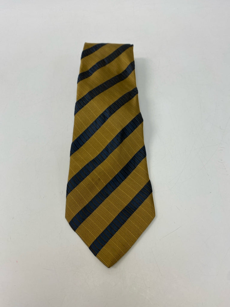 Jos. A Bank Gold Blue Striped Silk Men&