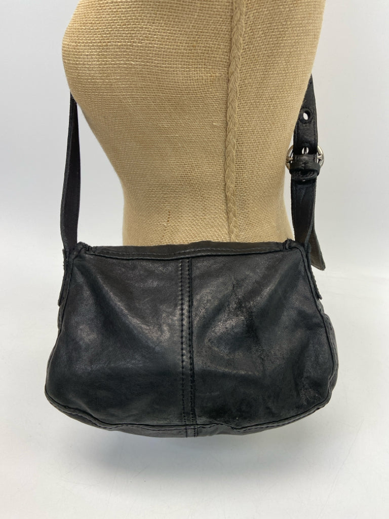 Black Leather Crossbody