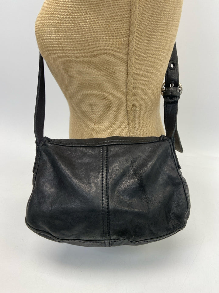Black Leather Crossbody
