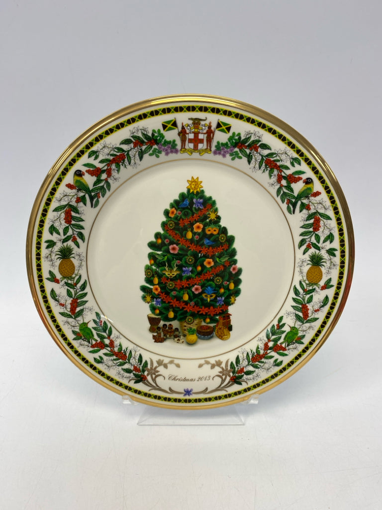 Lenox Cream Green/Multi Christmas Decorative Plate