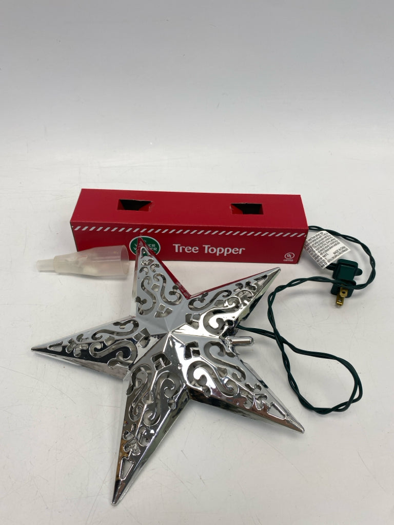 Silver Cut-Out Metal Christmas