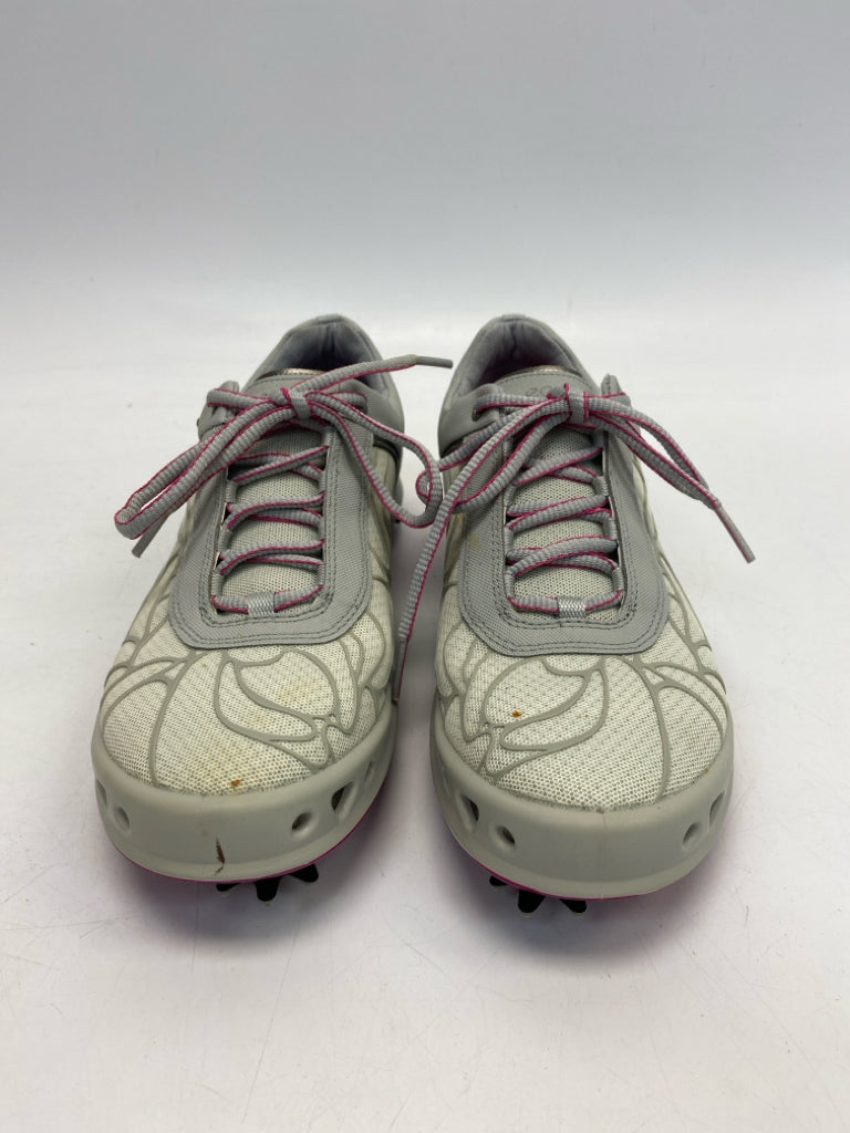 Ecco  Size 39 Gray Fuchsia Lace-up Golf Shoes