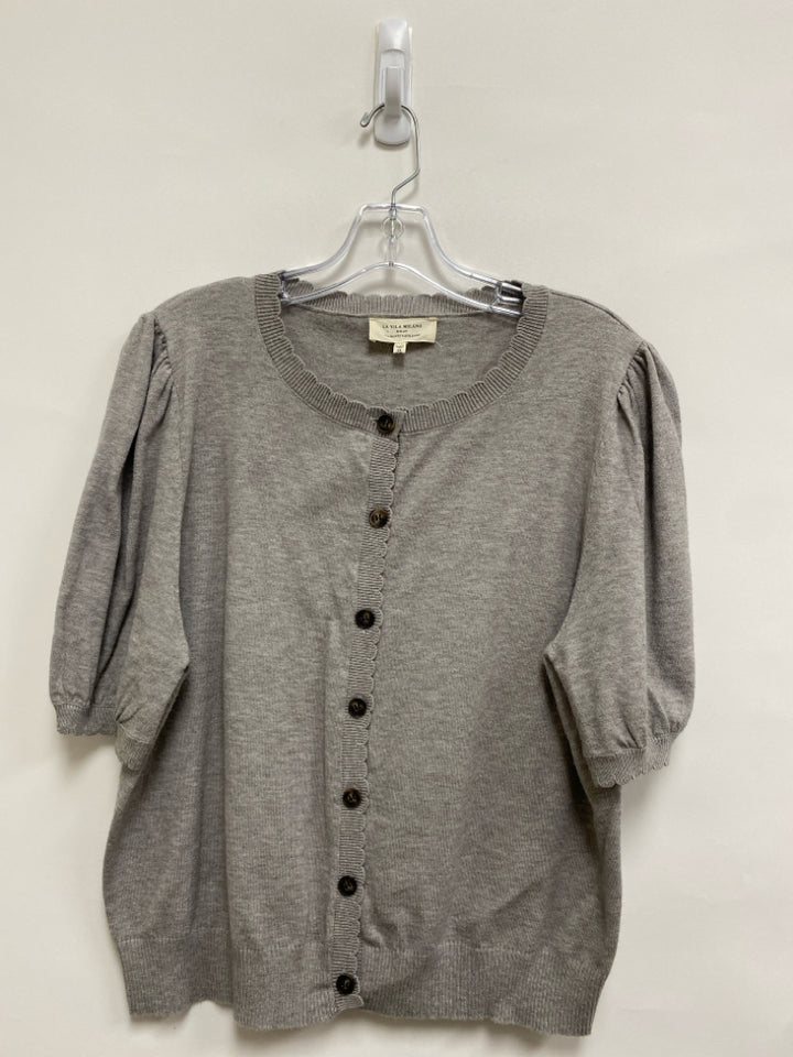 Size XL Gray Cardigan Ladies Sweater