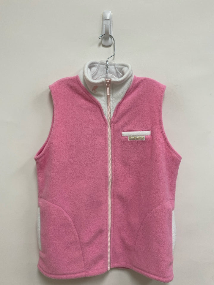 Beaufort Bonnet Co. SIZE 12 Pink White Trimmed Fleece Girl&