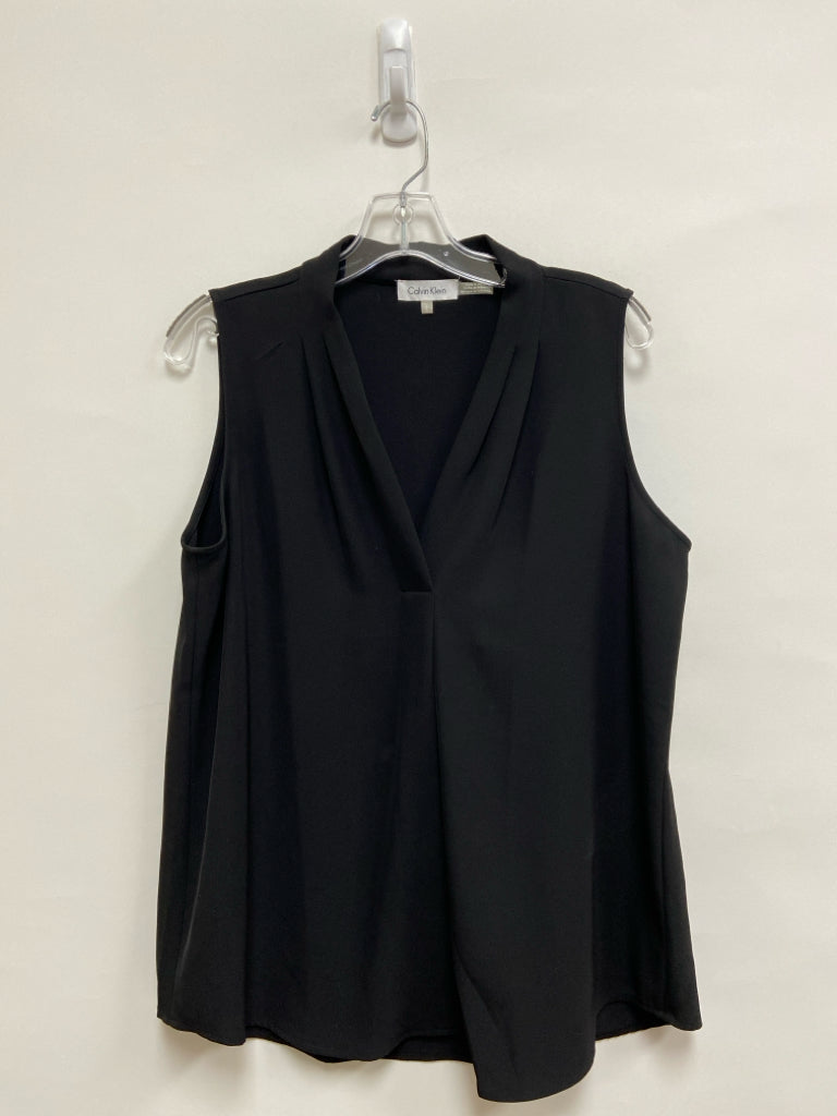 Calvin Klein Size L Black Sleeveless Ladies Top