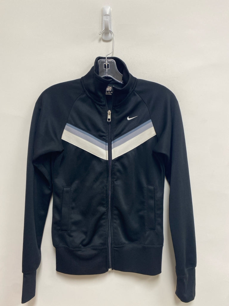 Nike Size XS Black Gray/White Zip Down Athletic Jacket