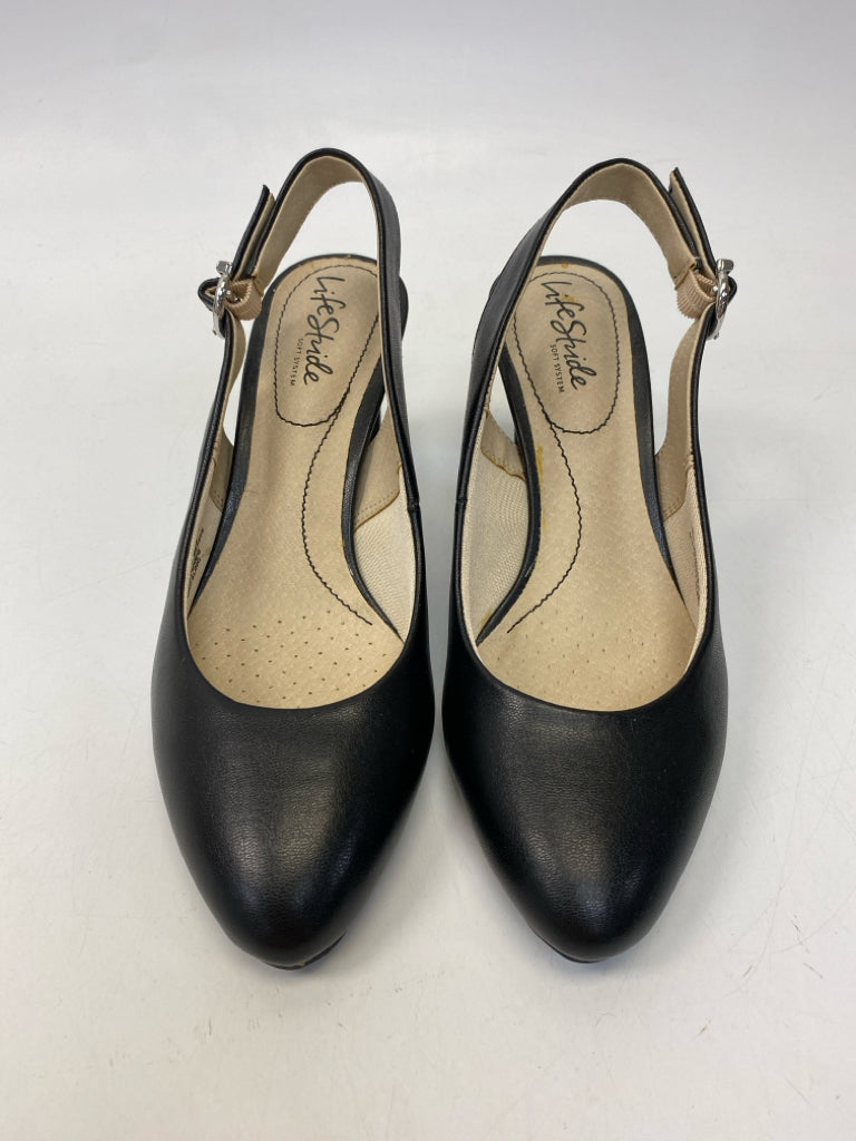 Life Stride  Size 7 Black Heels