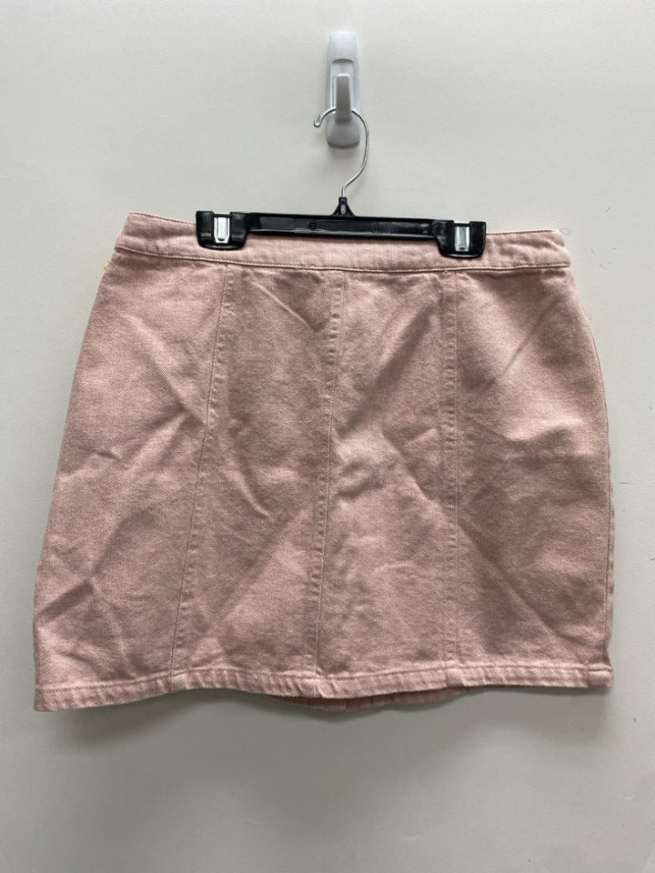 NWT Size L Dusty Pink Denim Ladies Skirt
