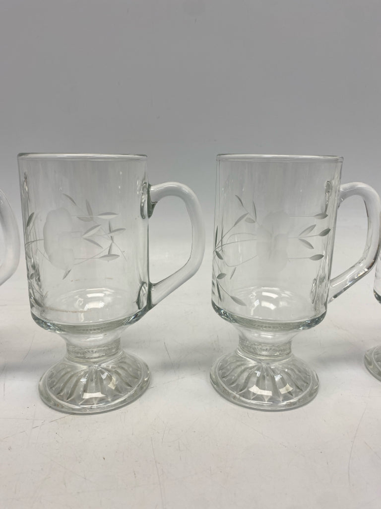 Princess House Clear Etched Glassware