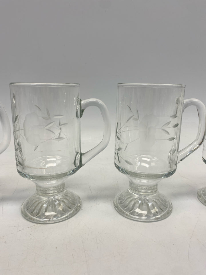 Princess House Clear Etched Glassware