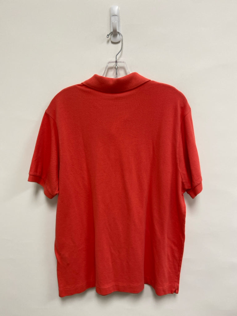 Lacoste Size L Dark Coral Polo Men&