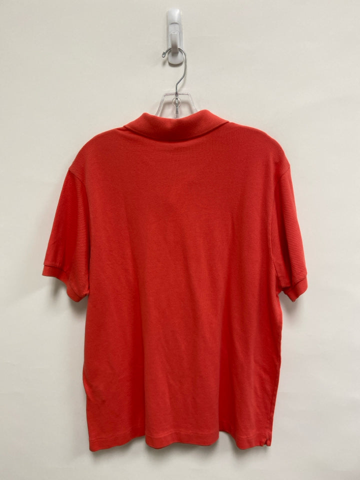 Lacoste Size L Dark Coral Polo Men&