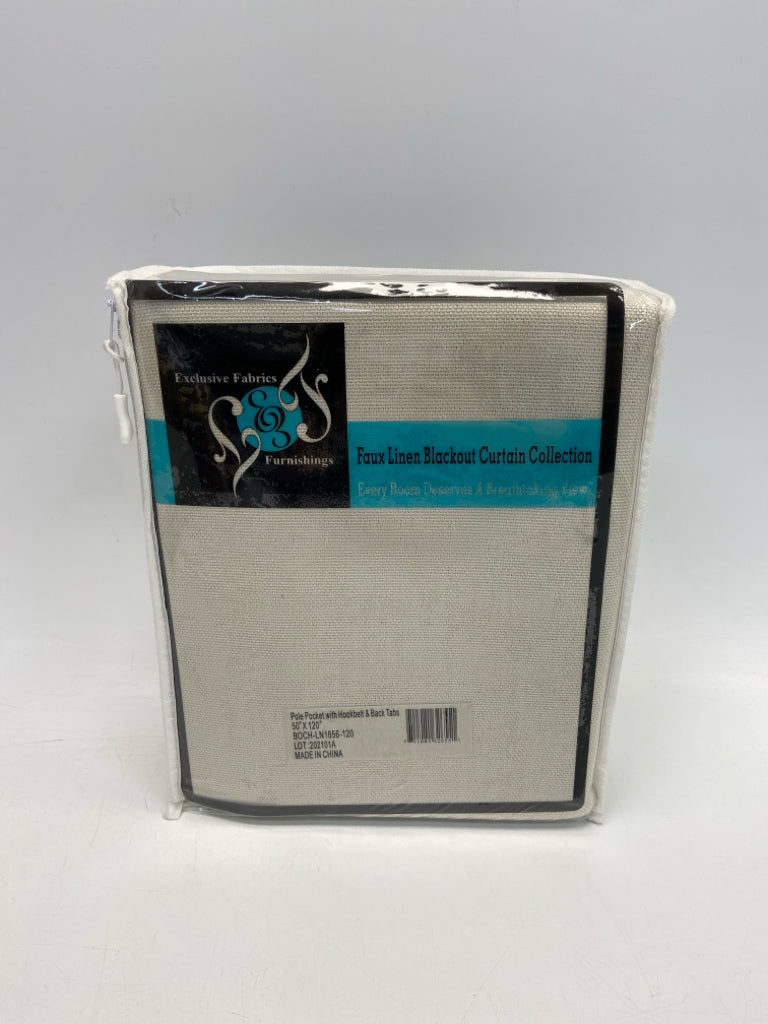 NEW/PKG Cream Curtains