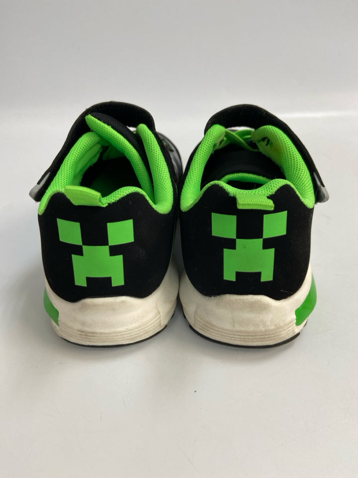 SIZE 13 Black Gray/Green Minecraft Boy&