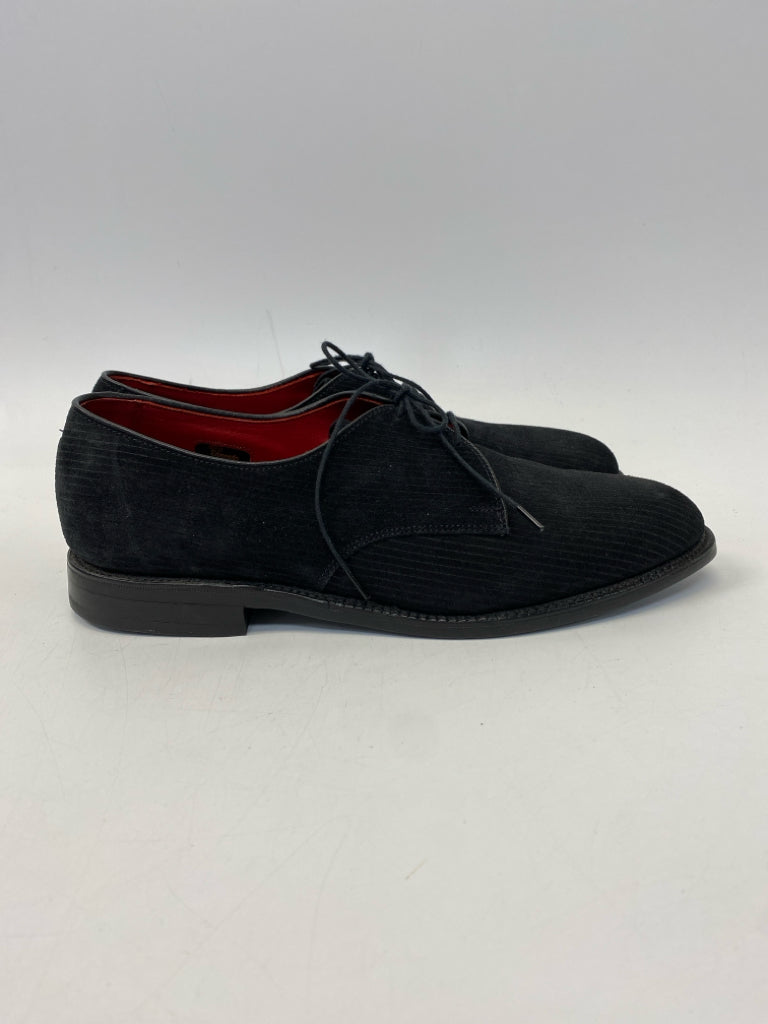 Allen Edmonds Size 10 Black Lace-Up Corduroy Men&