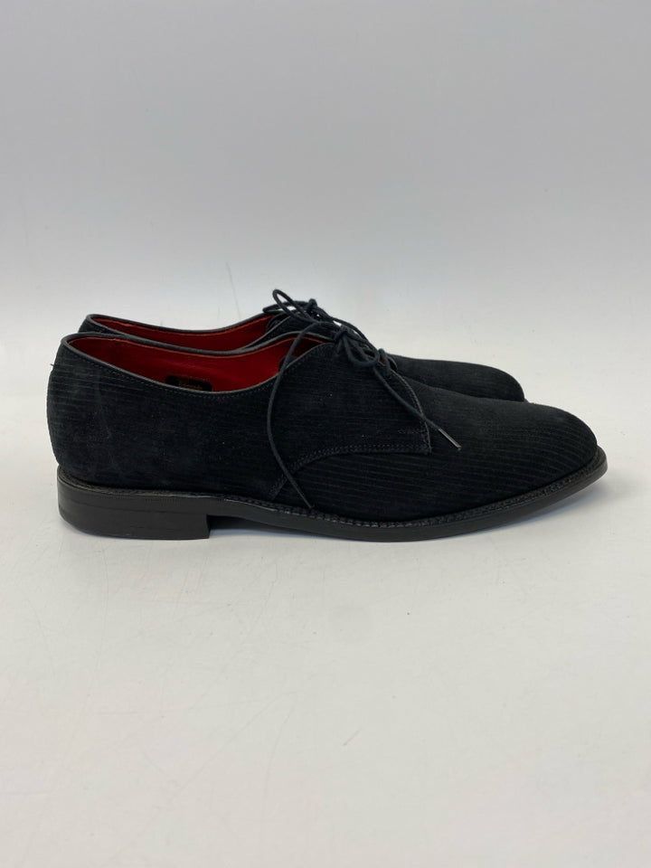 Allen Edmonds Size 10 Black Lace-Up Corduroy Men&