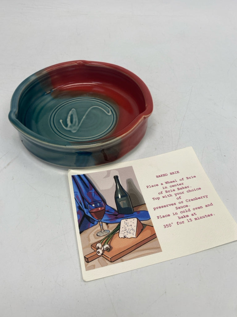 Green Burgundy Pottery