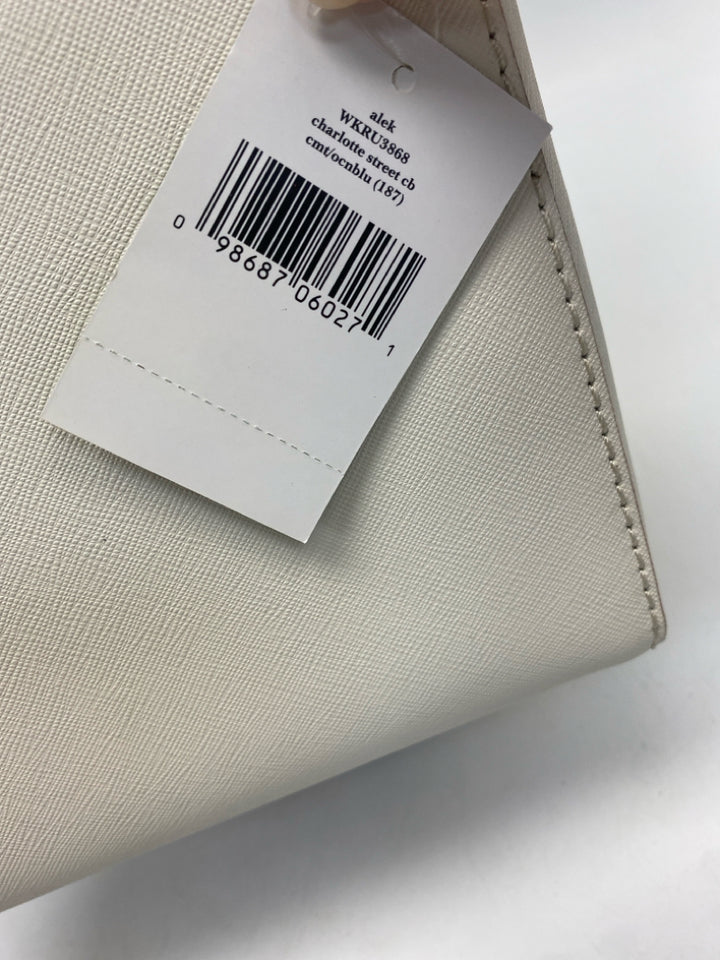 NWT Kate Spade Cream Dark Blue Crossbody