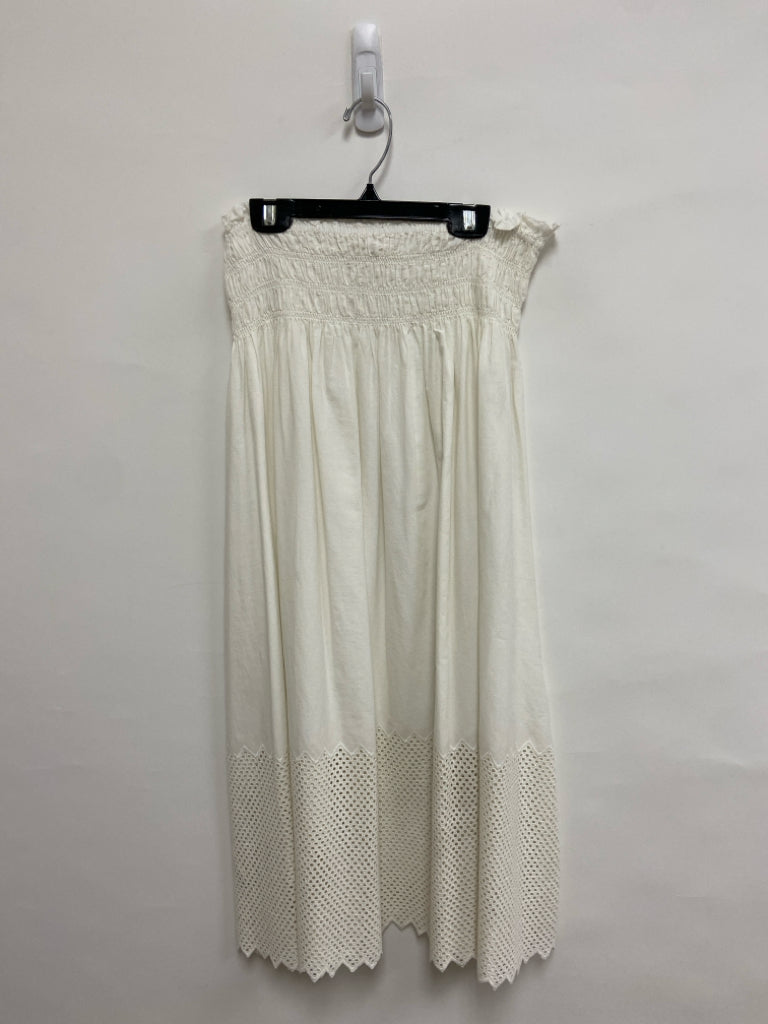 The GREAT. Size 2 White Maxi Eyelet Ladies Skirt