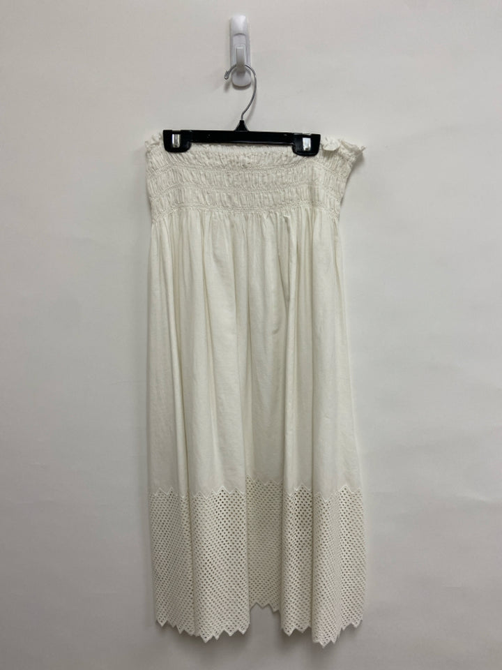 The GREAT. Size 2 White Maxi Eyelet Ladies Skirt