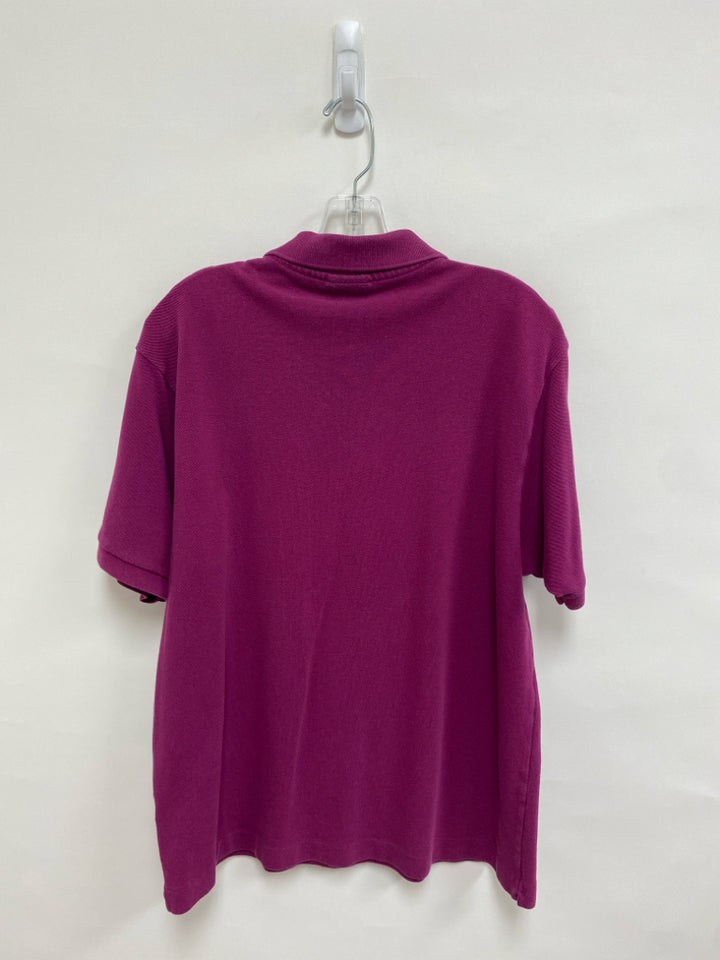 Lacoste Size M Purple Polo Men&