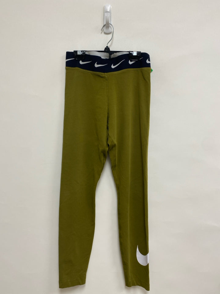 Nike Size M Chartreuse Black Athletic Leggings